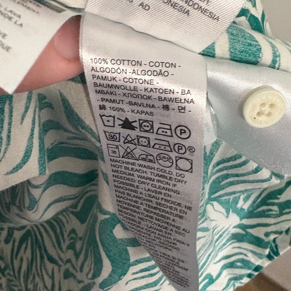 Levi's Tropical Green Leaf Men's Shirt - Picture 5 of 5